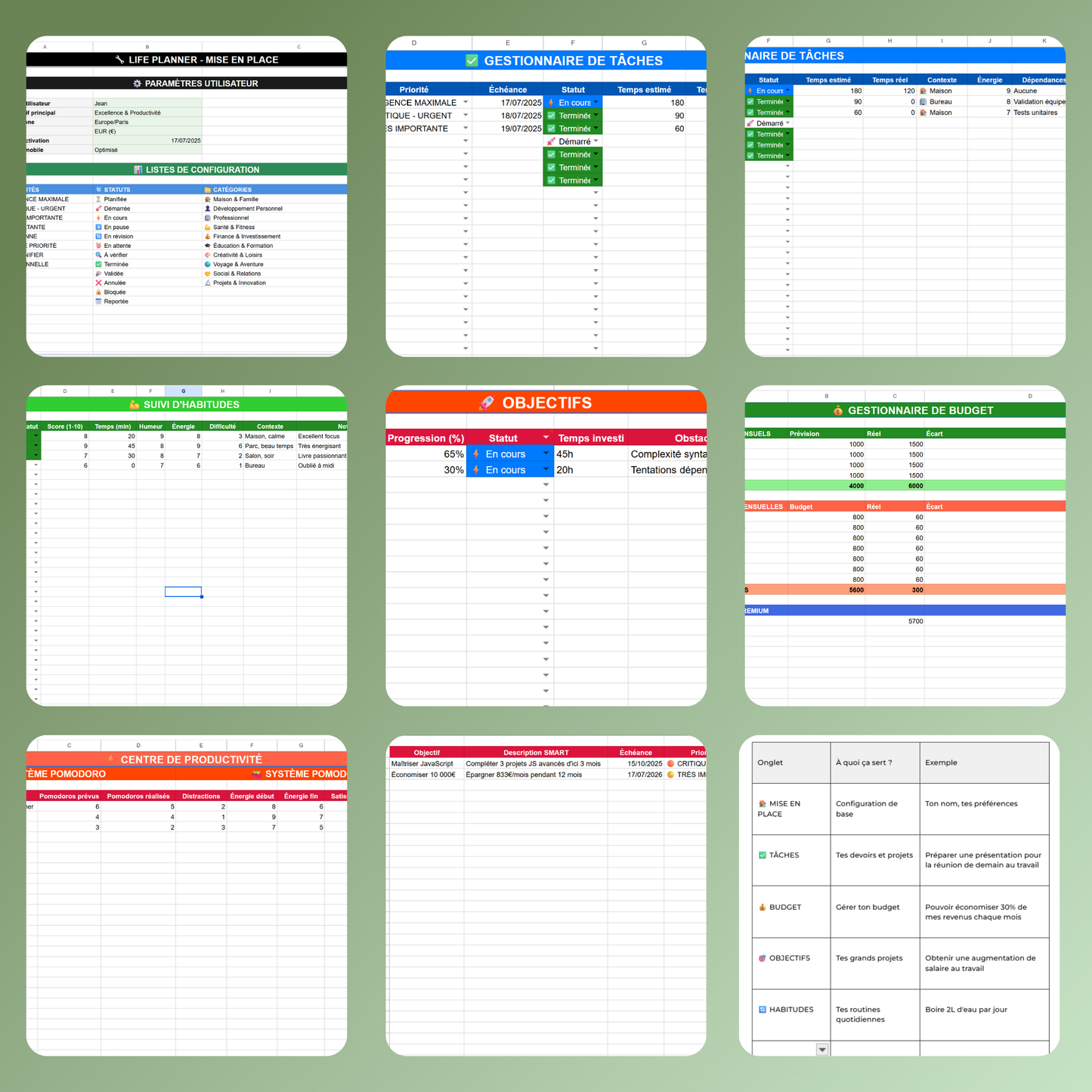 Life Planner - Pack de bienvenue